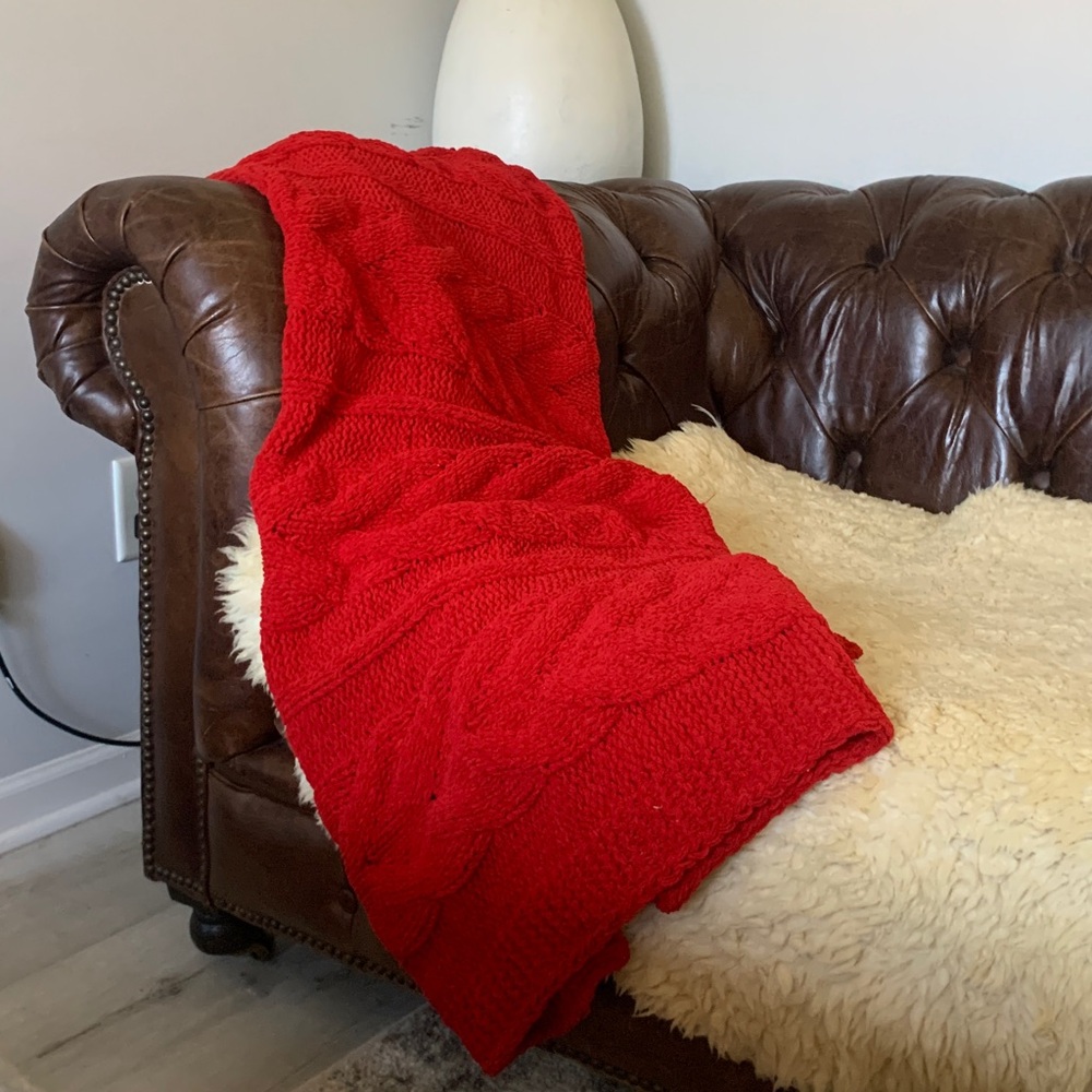 Threshold Woven Red Throw Blanket‎